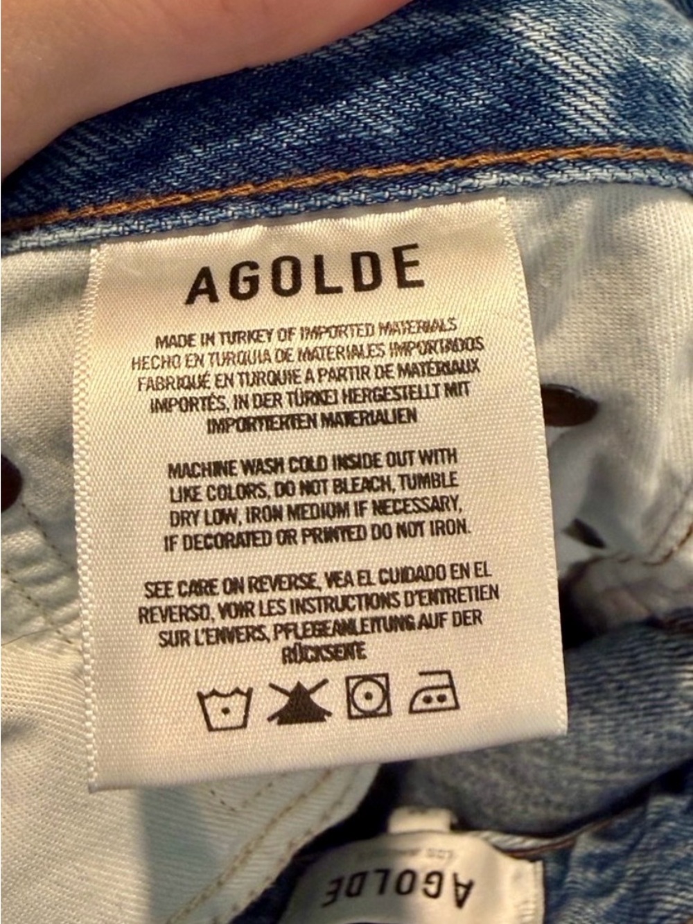 Agolde 90’s pinch waist jeans - Light / medium Blue - Picture 14 of 14